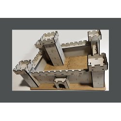 1/100  Wooden Castle assembly kit without glue