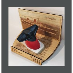 1/200 SS FRANCE 3D funnel / Cheminée 3D