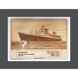 SS FRANCE A4 monochrome plate 01