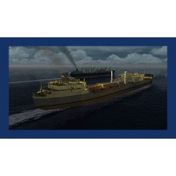 Pack of 2 ships, Tanker GULBENKIAN and Cargo ship OCEAN CONVEYOR addon for Virtual Sailor NG